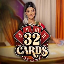 32 Cards slot logo by Ezugi at Shuffle Casino