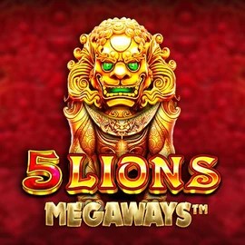 5 Lions Megaways slot logo by Pragmatic Play at Shuffle Casino