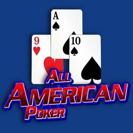 All American Poker online game logo by RTG (Reel Time Gaming) on shuffle-kaszino.com