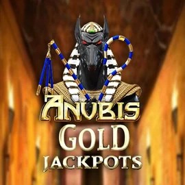 Anubis Gold Jackpots online game logo by Inspired Gaming on shuffle-kaszino.com