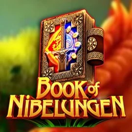 Book of Nibelungen slot logo by Swintt at Shuffle Casino