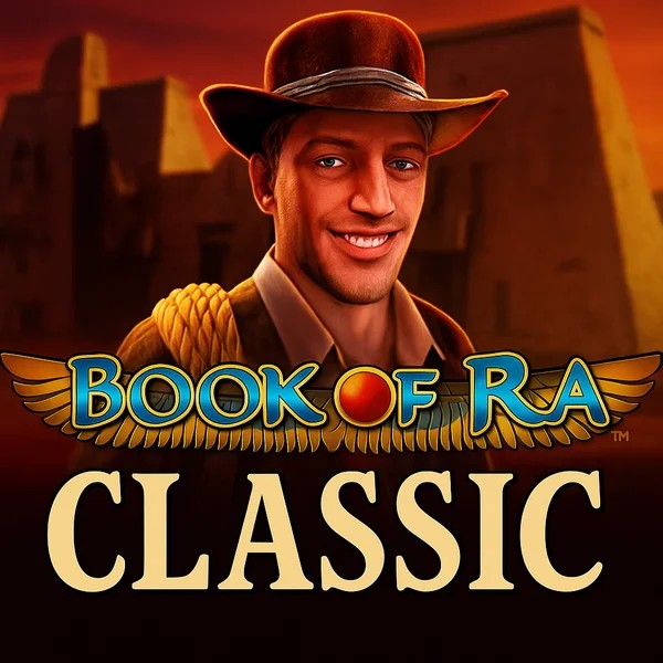 Book of Ra Classic by Novomatic, showcased at shuffle-kaszino.com – game logo