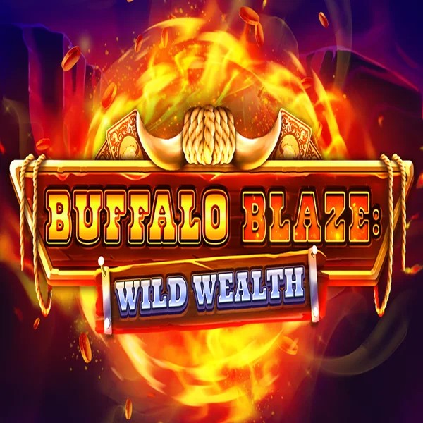 Buffalo Blaze Wild Wealth online game logo by OctoPlay on shuffle-kaszino.com