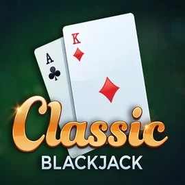 Classic Blackjack logo by Red Tiger Gaming at Shuffle Casino