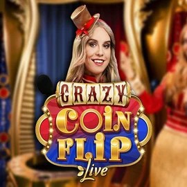 Crazy Coin Flip online game logo by Evolution on shuffle-kaszino.com