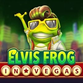 Elvis Frog In Vegas slot logo by BGAMING at Shuffle Casino