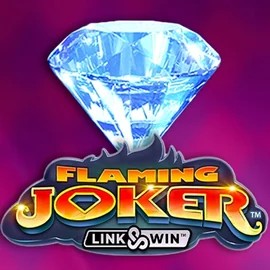 Flaming Joker Link and Win online game logo by Barstruck on shuffle-kaszino.com
