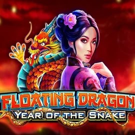 Floating Dragon Year of the Snake slot icon by Pragmatic Play, available at Shuffle Casino