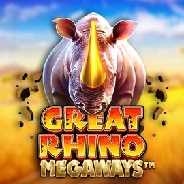 Great Rhino Megaways slot visual from Pragmatic Play available on shuffle-kaszino.com