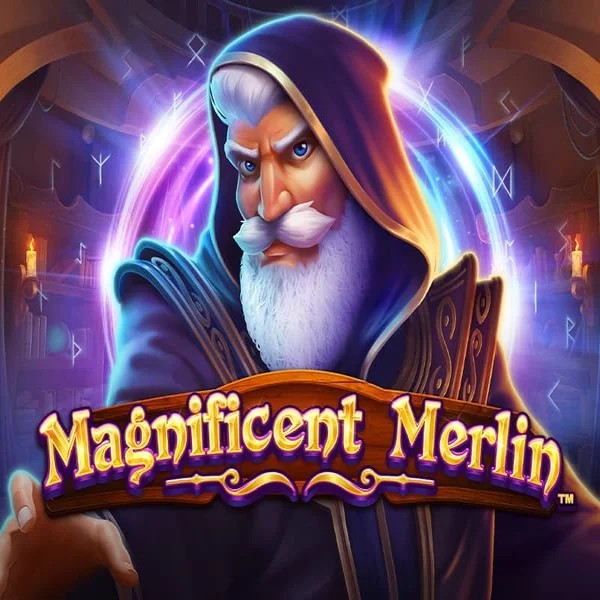 Magnificent Merlin by Greentube, showcased at shuffle-kaszino.com – game logo