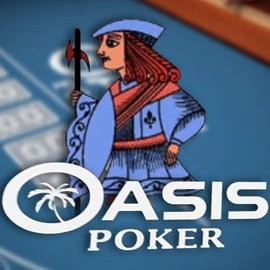 Oasis Poker online game logo by Nucleus Gaming on shuffle-kaszino.com