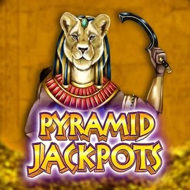 Pyramid Jackpots slot logo by King Show Games at Shuffle Casino