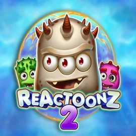 Reactoonz 2 by Play’n GO, showcased at shuffle-kaszino.com – game logo