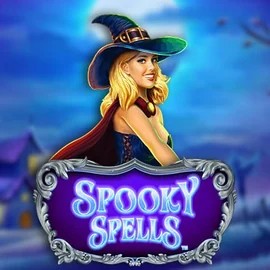 Spooky Spells slot logo by Novomatic at Shuffle Casino
