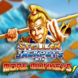 Jackpots logo of Stellar Jackpots with More Monkeys from Lightning Box Game at Shuffle Casino