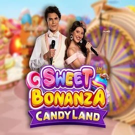 Sweet Bonanza Candy Land Live online game logo by Pragmatic Play on shuffle-kaszino.com